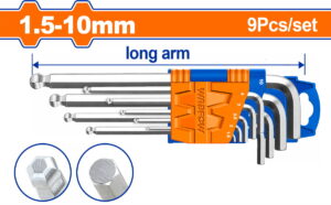 WADFOW ΣΕΤ ΚΛΕΙΔΙΑ ΑΛΛΕΝ ΜΠΙΛΙΑΣ 1.5 - 10mm 9ΤΕΜ (WHK2291)