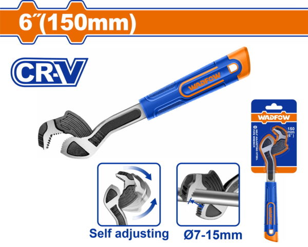 WADFOW ΑΥΤΟΡΙΘΜΙΖΟΜΕΝΟ ΚΛΕΙΔΙ ΣΩΛΗΝΩΝ ΥΔΡΑΥΛΙΚΩΝ 6" / 7-15mm (WPW0A06)