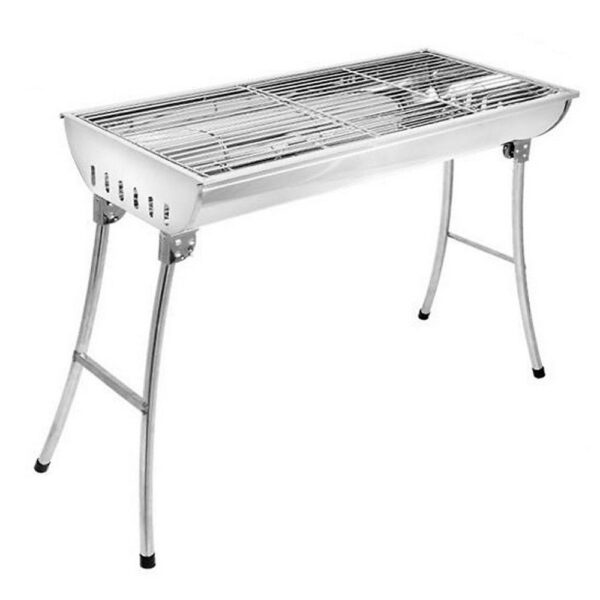 Ψησταριά inox αναδιπλούμενη 73x34X69cm a001