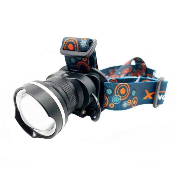 Φακός κεφαλής επαναφορτιζόμενος αλουμινίου t6 10W 300lm 3000mAh zoom