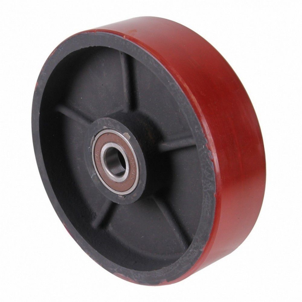 01-04-12-08-012 Ρόδα παλετοφόρου pu Cresman 180x50mm (χωρίς ρουλεμάν) - Image 1