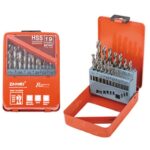 Τρυπάνια σετ 19 τεμάχια 1-10mm hss κασετίνα Zhwei zw-c0902