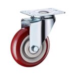 Ρόδα κόκκινη 125mm Chamsong 130kg ρόδα (128mm συνολίκό μέγεθος) (πλάτος 32mm) φρένο