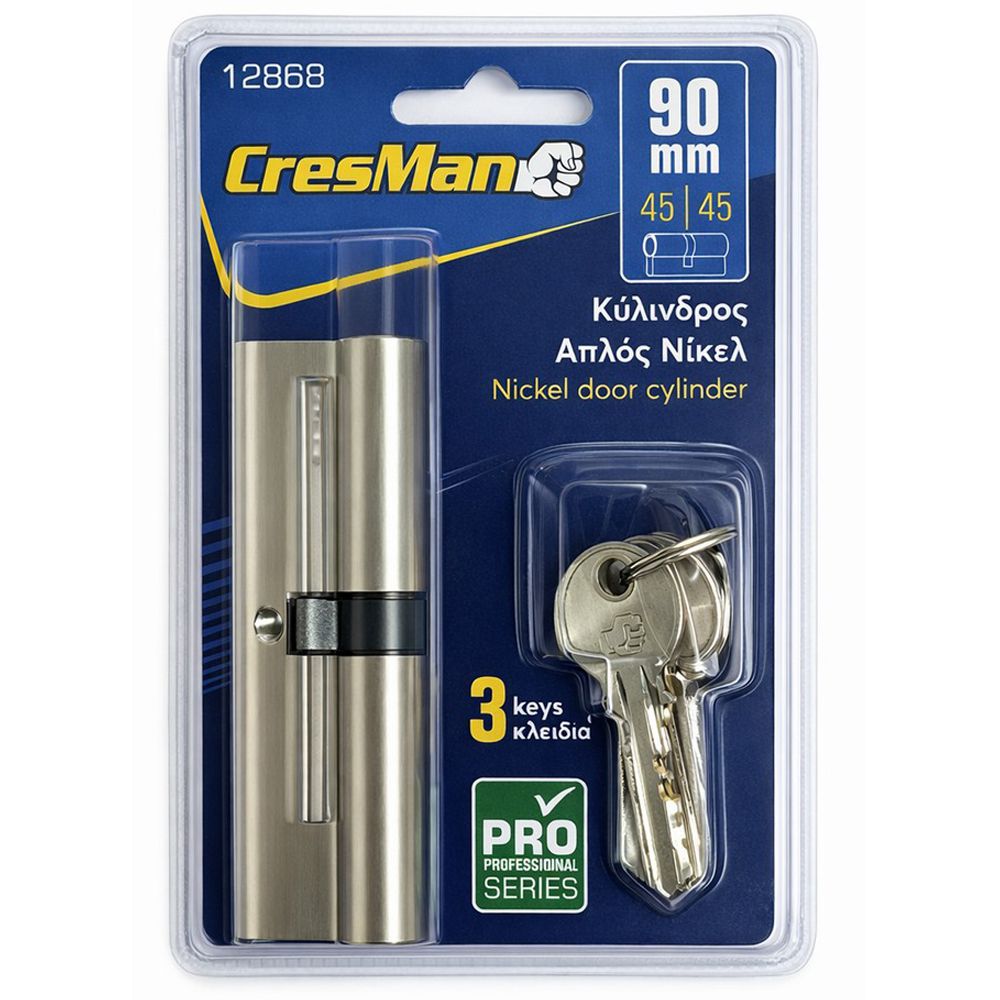 01-16-05-12-025 Κύλινδρος Cresman απλος νίκελ 83mm (30-53) - Image 1