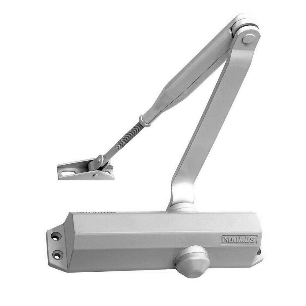 01-16-12-08-003 Σούστα πόρτας Domus 5120z Νο2-4 έως 80kg με παράκεντρο βραχίονα ασημί - Image 1