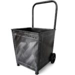 Καρότσι μεταφοράς ξύλων μεταλλική λαβή 43x45x88cm