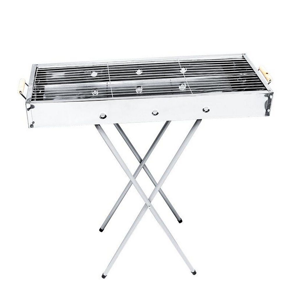 04-02-04-08-010 Ψησταριά inox αναδιπλούμενη md-008 85Χ32cm - Image 1