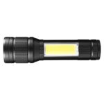 Φακός επαναφορτιζόμενος αλουμινίου Cresman 10W.3W cob 300lm 1500mAh zoom 12cm