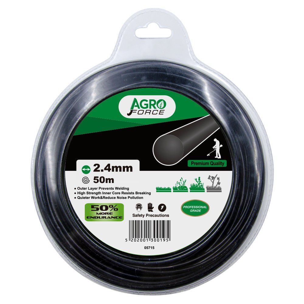 09-12-02-32-028 Μεσινέζα Agroforce στρόγγυλη 2.4mm x 50m - Image 1