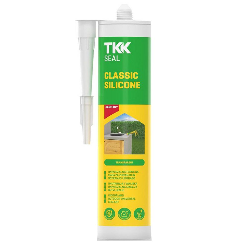 13-01-02-08-030 Σιλικόνη φύσιγγα Tkk sanitary διάφανη 280ml 159616 - Image 1