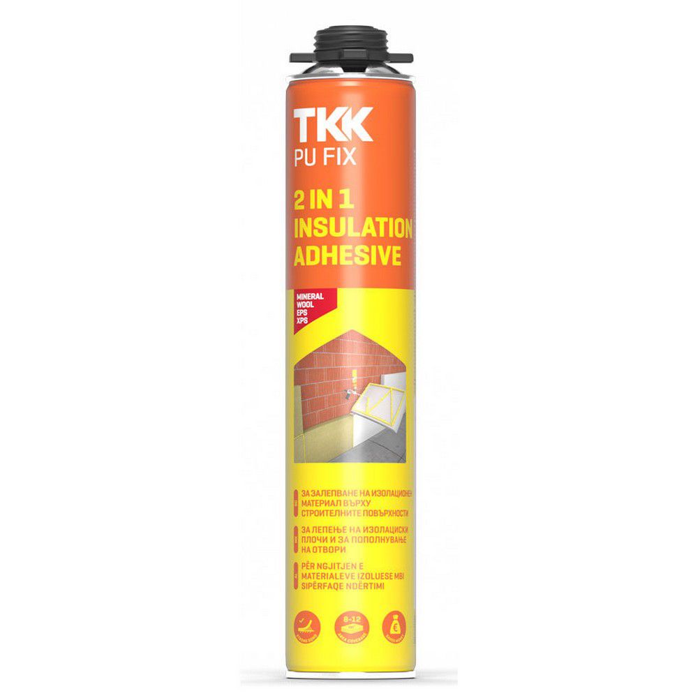 13-01-03-23-012 Αφρός πιστολιού Tkk πολυουρεθάνης 800ml για την επικόλληση θερμομονωτικών πλακών 158757 - Image 1
