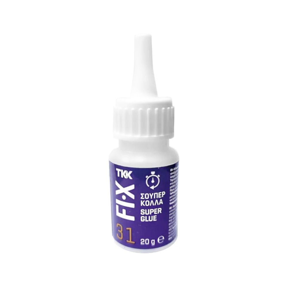 13-01-05-08-007 Κόλλα στιγμής Tkk fix31 super glue 20gr 163467 - Image 1