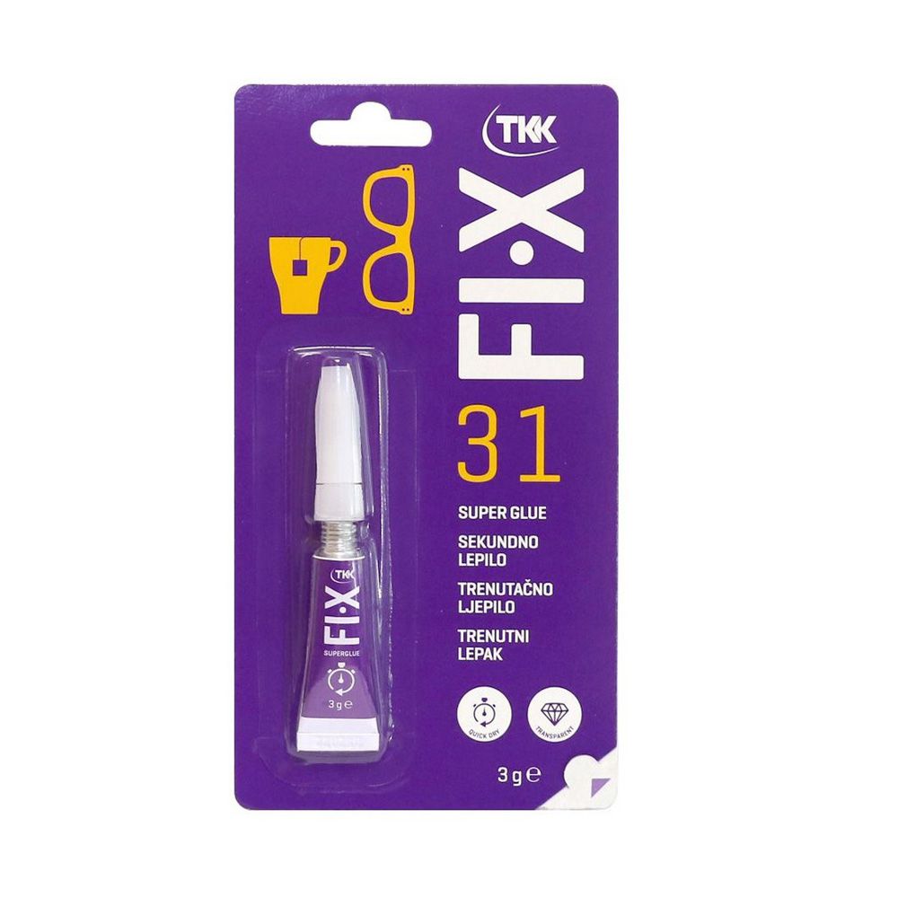 13-01-05-08-017 Κόλλα στιγμής Tkk fix31 super glue 3g 165167 - Image 1