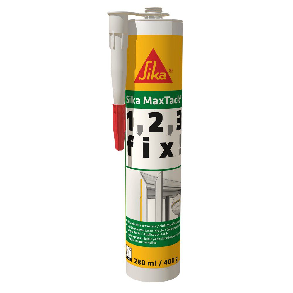 13-01-05-99-001 Μονταζόκολλα φύσιγγα Sika maxtack άσπρη 280ml 417913 - Image 1