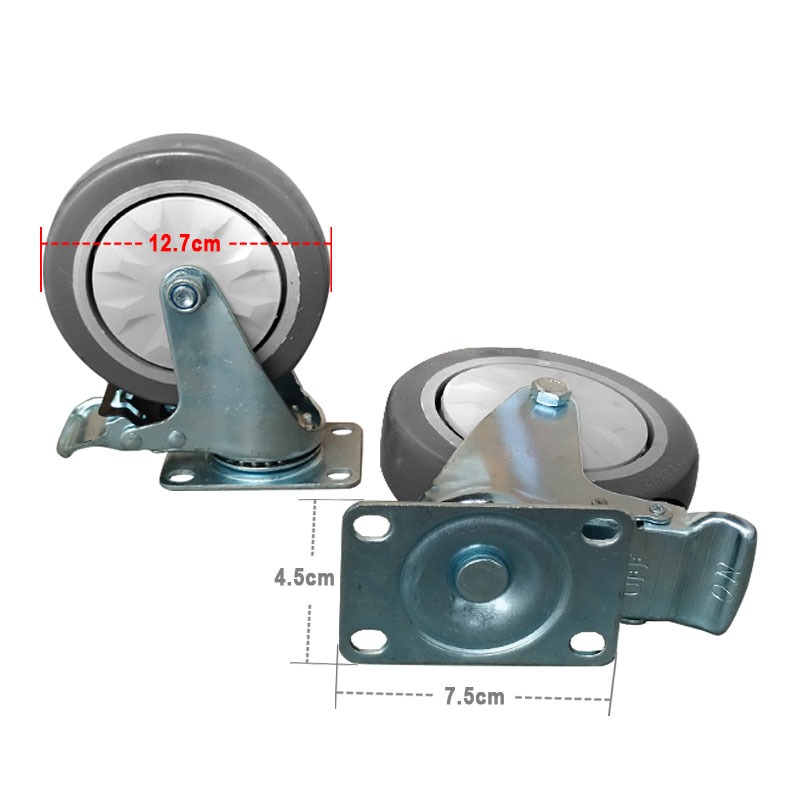 1739263311sY9MItYZ ΡΟΔΑ ΠΙΣΩ ΜΙΚΡΗ 12.7CM ME ΠΕΡΙΣΤΡΕΦΟΜΕΝΗ BAΣΗ 4.5Χ7.5cm & ΦΡΕΝΟ - Image 1