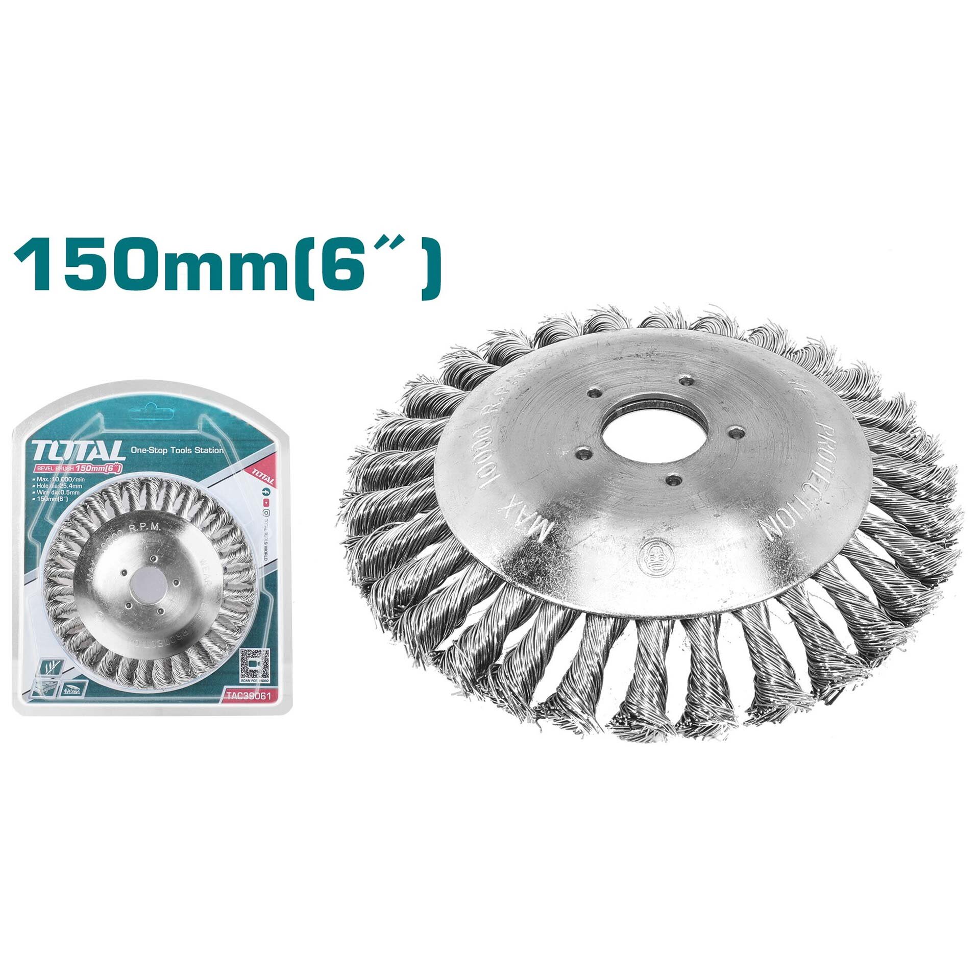 TAC39061 TOTAL ΚΕΦΑΛΗ ΜΕΣΙΝΕΖΑΣ UNIVERSAL ΣΥΡΜΑΤΟΒΟΥΡΤΣΑ Φ-150mm / 6" (TAC39061) - Image 1