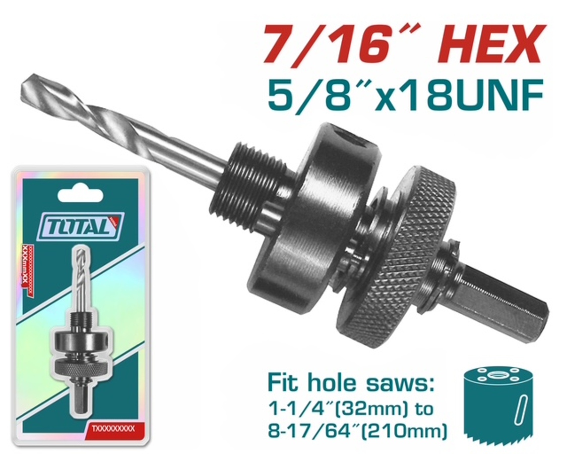 TAC4202 TOTAL ΟΔΗΓΟΣ ΓΙΑ ΠΟΤΗΡΟΤΡΥΠΑΝΑ ΗΕΧ 7/16" (TAC4202) - Image 1