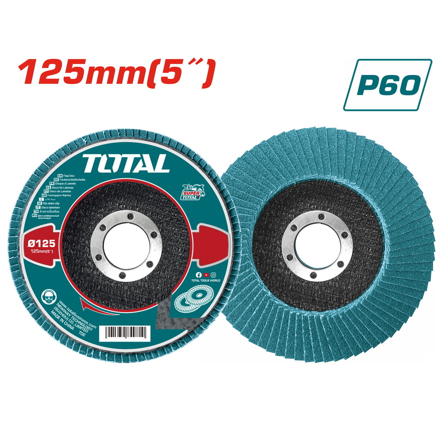TAC641252 TOTAL ΠΟΛΥΠΤΕΡΟ ΓΥΑΛΙΣΜΑΤΟΣ 125mm P60 ΓΙΑ ΙΝΟΧ (TAC641252) - Image 1