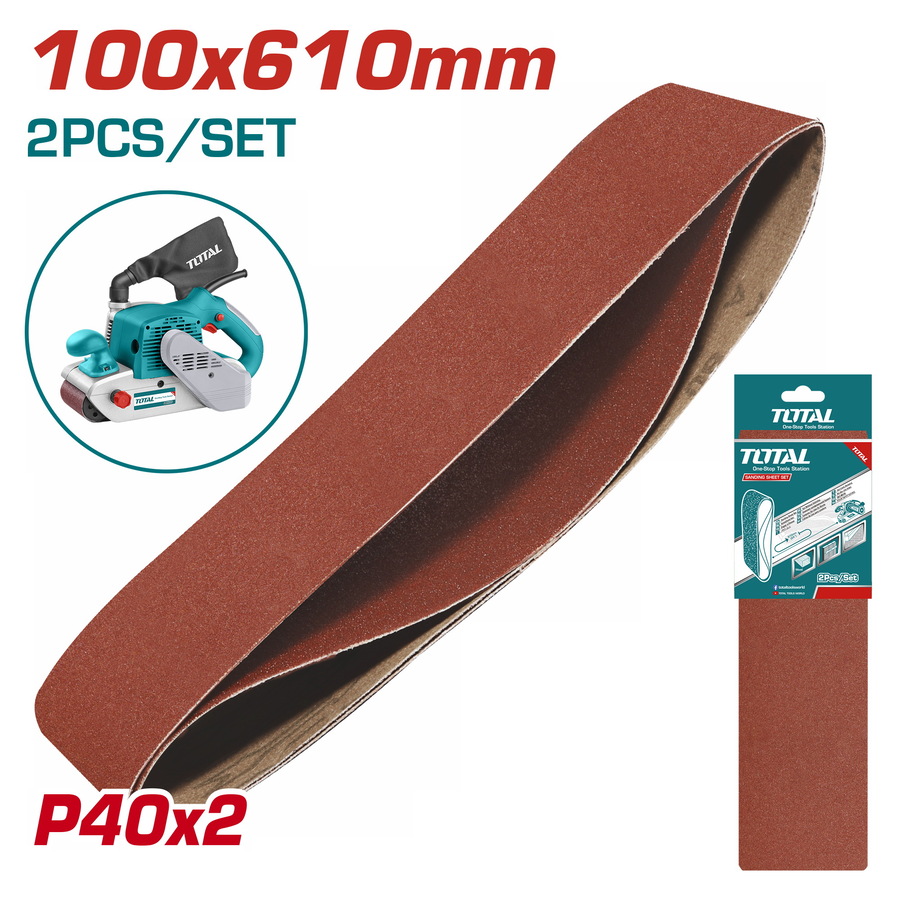 TAC750402 TOTAL ΣΕΤ ΓΥΑΛΟΧΑΡΤΑ 100X610mm P40 2ΤΕΜ ΓΙΑ TBS12001 (TAC750402) - Image 1