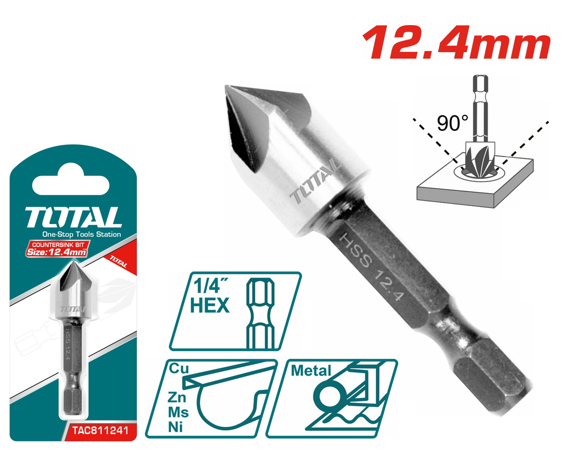 TAC811241 TOTAL ΦΡΕΖΟΤΡΥΠΑΝΟ ΜΕΤΑΛΛΟΥ 12.4mm (TAC811241) - Image 1