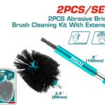 TOTAL ΕΠΑΓΓ. ΒΟΥΡΤΣΑ ΚΑΘΑΡΙΣΜΟΥ ΔΡΑΠΑΝΟΥ ΜΕ ΠΡΟΕΚΤΑΣΗ 1/4" - Φ-90mm ΣΚΛΗΡΗ (TACH0301)