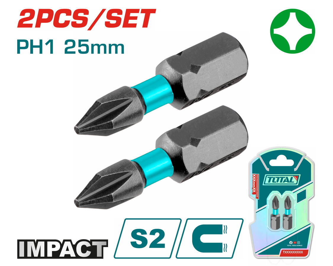TACIM71PH125 TOTAL ΕΠΑΓΓ. ΜΥΤΕΣ ΜΑΓΝΗΤΙΚΕΣ ΜΑΥΡΕΣ ΡH1 25mm 2ΤΕΜ (TACIM71PH125) - Image 1