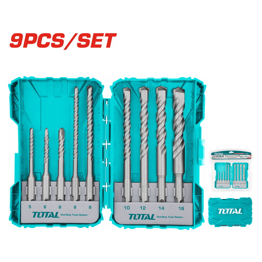 TACSDL30901 TOTAL ΣΕΤ ΤΡΥΠΑΝΙΑ SDS-PLUS 9ΤΕΜ (TACSDL30901) - Image 1