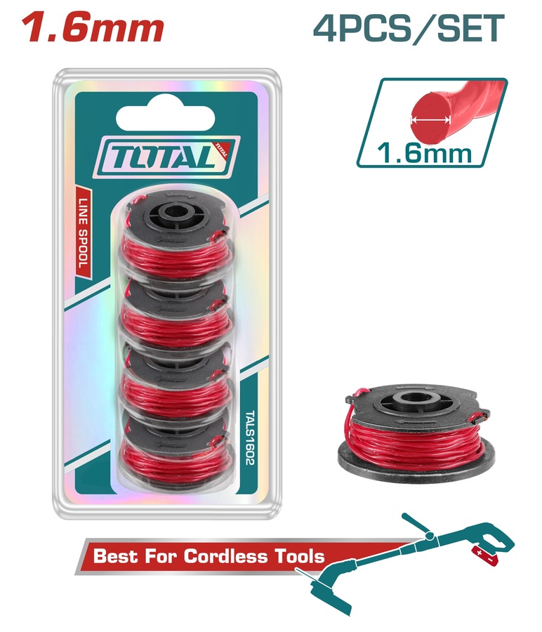TALS1602 TOTAL ΕΠΑΓΓ. ΜΕΣΙΝΕΖΑ ΕΛΙΚΟΕΙΔΗΣ 1.6mm / 5m 4TEM ΓΙΑ TGTLI20018 / TGTLI20328 (TALS1602) - Image 1