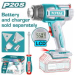 TOTAL ΕΠΑΓΓ. ΠΙΣΤΟΛΙ ΘΕΡΜΟΥ ΑΕΡΑ ΜΠΑΤ. Li-ion 20V ΧΩΡΙΣ ΜΠΑΤΑΡΙΑ & ΦΟΡΤΙΣΤΗ (TBLI2003)