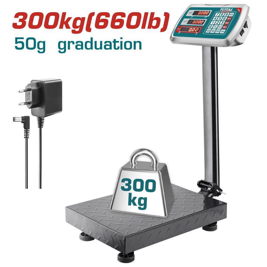 TESA33001 TOTAL ΗΛΕΚΤΡΟΝΙΚΗ ΖΥΓΑΡΙΑ 300Kg (TESA33001) - Image 1