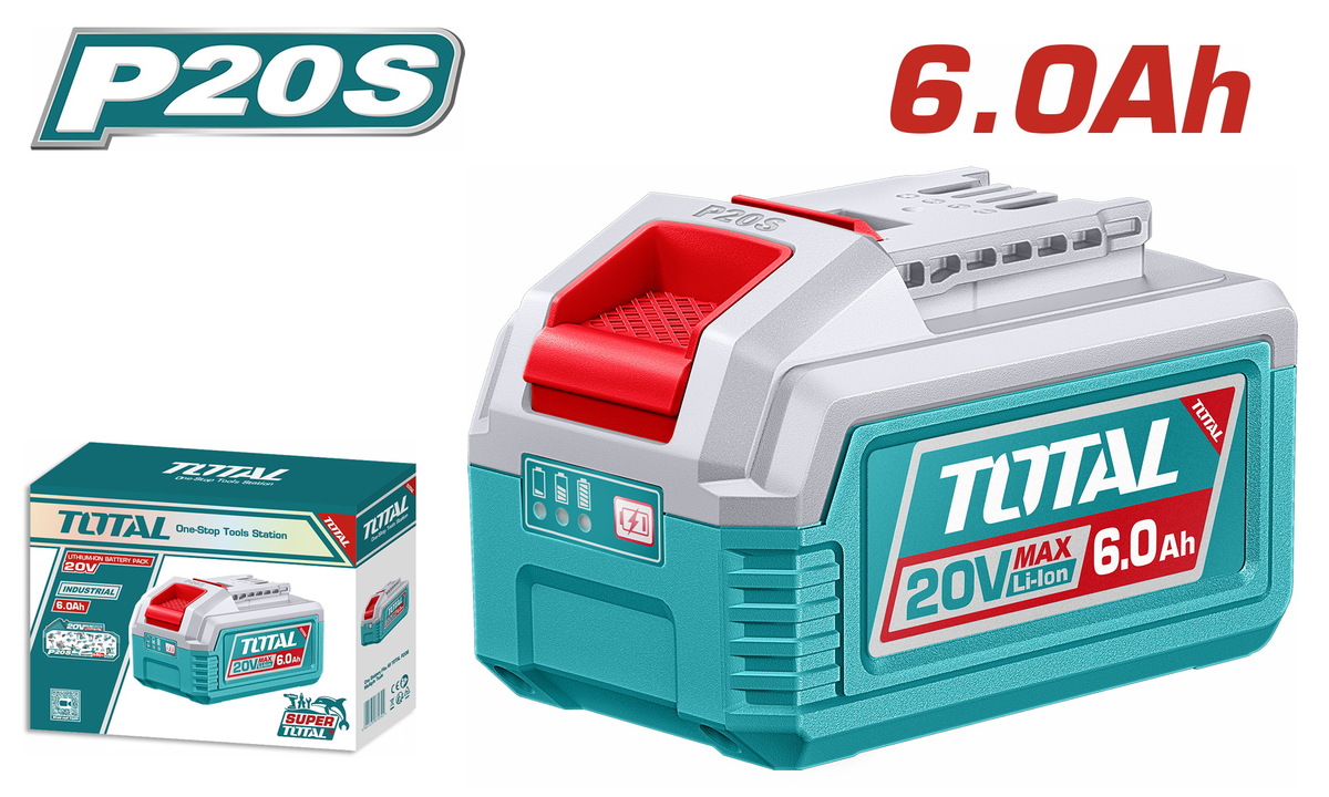 TFBLI2060 TOTAL ΕΠΑΓΓ. ΜΠΑΤΑΡΙΑ Li-ion 20V / 6Ah (TFBLI2060) - Image 1