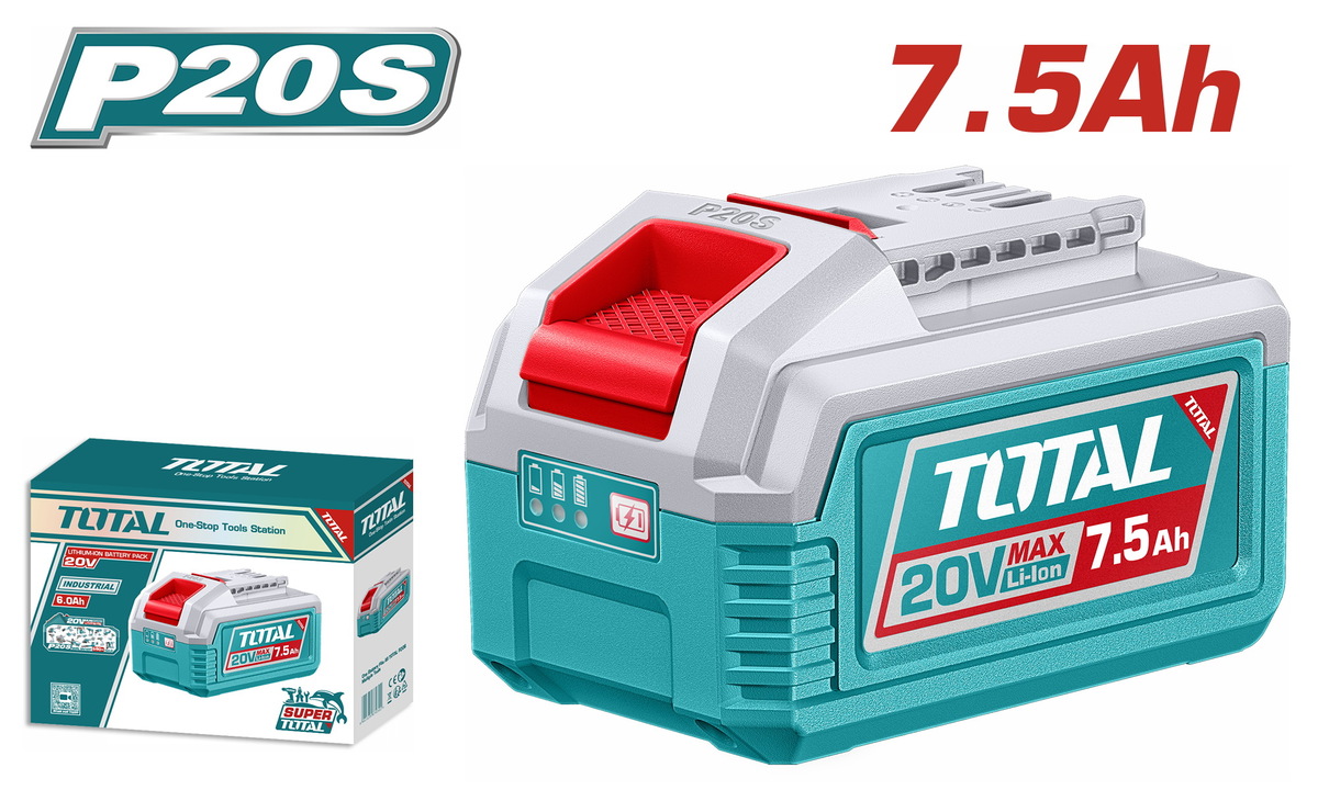 TFBLI2075 TOTAL ΕΠΑΓΓ. ΜΠΑΤΑΡΙΑ Li-ion 20V / 7.5Ah (TFBLI2075) - Image 1