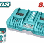 TOTAL ΕΠΑΓΓ. ΤΑΧΥΦΟΡΤΙΣΤΗΣ ΔΙΠΛΗΣ ΘΥΡΑΣ 8A ΓΙΑ ΜΠΑΤΑΡΙΕΣ Li-ion 20V (TFCLI2082)