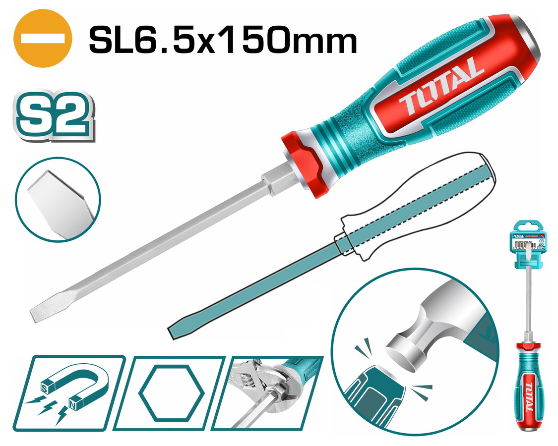 TGTSL6150 TOTAL ΕΠΑΓΓ. ΚΑΤΣΑΒΙΔΙ ΜΑΓΝ. ΧΤΥΠΗΤΟ ΙΣΙΟ SL6.5 X 150mm (TGTSL6150) - Image 1