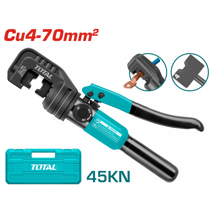 THCT070 TOTAL ΥΔΡΑΥΛΙΚΗ ΠΡΕΣΑ ΑΚΡΟΔΕΚΤΩΝ Cu 4-70mm2 (THCT070) - Image 1