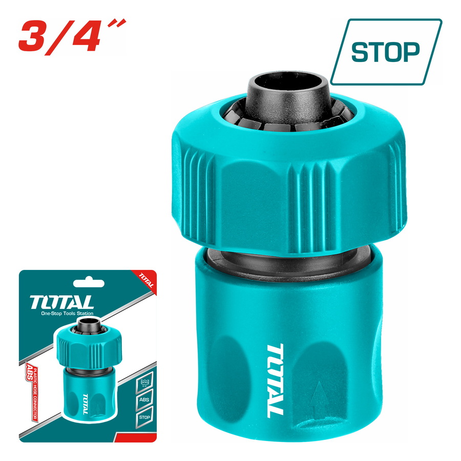 THHCS63402 TOTAL ΤΑΧΥΣΥΝΔΕΣΜΟΣ ΜΕ ΒΑΛΒΙΔΑ STOP 3/4" (THHCS63402) - Image 1