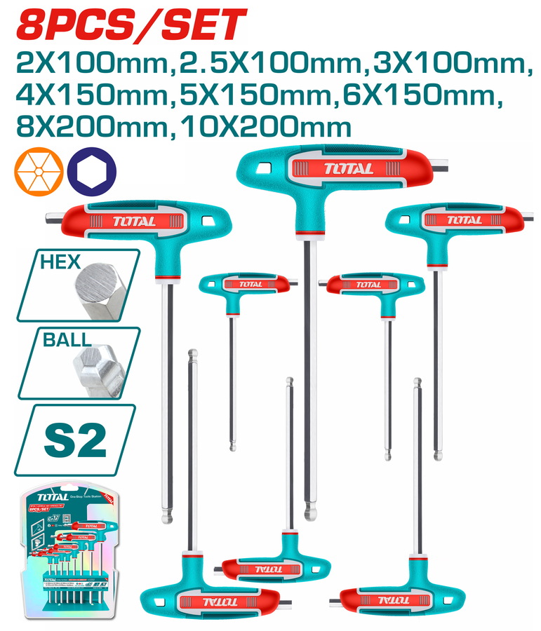 THHW80826 TOTAL ΕΠΑΓΓ. ΣΕΤ ΤΑΦ ΑΛΛΕΝ ΜΠΙΛΙΑΣ 8ΤΕΜ 2-10mm (THHW80826) - Image 1