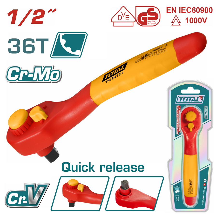 THIRTH121 TOTAL ΕΠΑΓΓΕΛΜΑΤΙΚΗ ΚΑΣΤΑΝΙΑ 1/2" 1000V VDE (THIRTH121) - Image 1