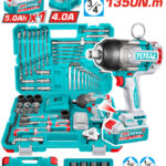 TOTAL ΕΠΑΓΓ. ΣΕΤ ΜΠΟΥΛΟΝΟΚΛΕΙΔΟ ΜΠΑΤ. Li-ion 20V / 1350Nm / 5Ah / 1 ΜΠΑΤ 126ΤΕΜ (THKTHP31262)