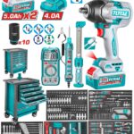 TOTAL ΕΠΑΓΓ. ΕΡΓΑΛΕΙΟΦΟΡΟΣ ΜΕ ΜΠΟΥΛΟΝΟΚΛΕΙΔΟ 850Nm & 369ΤΕΜ ΕΡΓΑΛΕΙΑ (THPTCS83692)