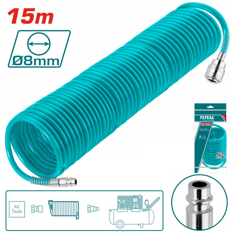 THT11151 TOTAL ΣΠΙΡΑΛ ΑΕΡΟΣ 15m (THT11151) - Image 1