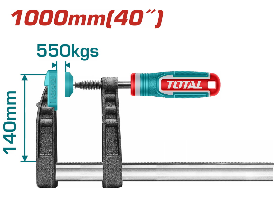 THT1321401 TOTAL ΕΠΑΓΓ. ΣΦΙΓΚΤΗΡΑΣ ΜΑΡΑΓΚΩΝ 140 Χ 1000mm (THT1321401) - Image 1