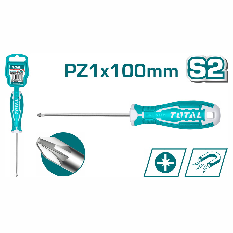 THT26PZ1100 TOTAL ΚΑΤΣΑΒΙΔΙ ΜΑΓΝΗΤΙΚΟ ΣΤΑΥΡΟΥ PZ1Χ100mm (THT26PZ1100) - Image 1