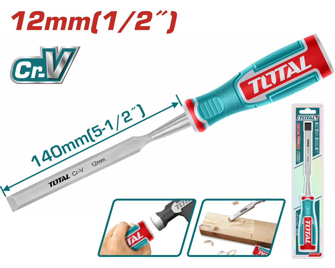 THT41126 TOTAL ΕΠΑΓΓ. ΣΚΑΡΠΕΛΟ ΞΥΛΟΥ 12mm (THT41126) - Image 1