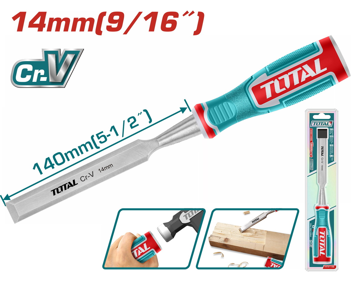 THT41146 TOTAL ΕΠΑΓΓ. ΣΚΑΡΠΕΛΟ ΞΥΛΟΥ 14mm (THT41146) - Image 1