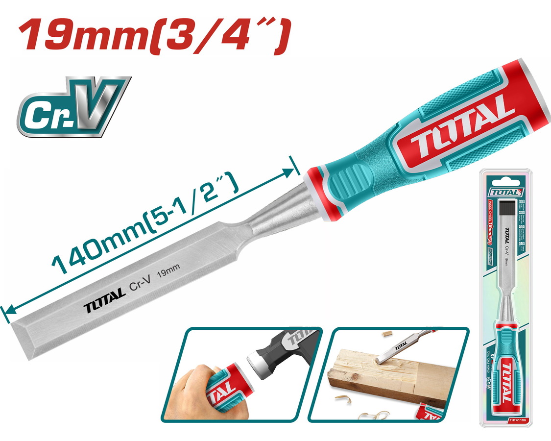 THT41196 TOTAL ΕΠΑΓΓ. ΣΚΑΡΠΕΛΟ ΞΥΛΟΥ 19mm (THT41196) - Image 1