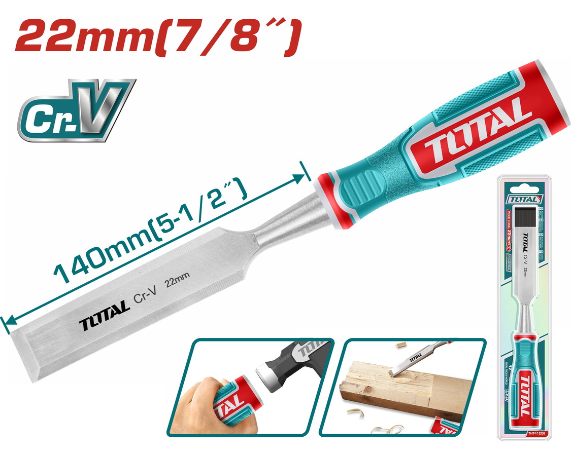 THT41226 TOTAL ΕΠΑΓΓ. ΣΚΑΡΠΕΛΟ ΞΥΛΟΥ 22mm (THT41226) - Image 1