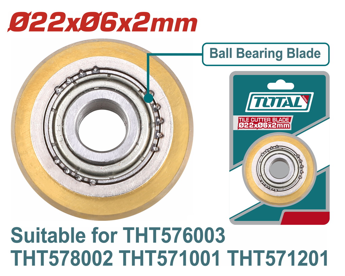 THT576003B TOTAL ΑΝΤΑΛΛΑΚΤΙΚΟ ΜΑΧΑΙΡΙ Φ-22Χ6Χ2mm ΓΙΑ THT576003 / THT578002 / THT571001 / THT571201 (THT576003B) - Image 1