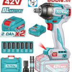 TOTAL ΕΠΑΓΓ. ΜΠΟΥΛΟΝΟΚΛΕΙΔΟ ΜΠΑΤ. Li-ion 42V / 2Ah / 600Nm / 2 ΜΠΑΤ BL Motor