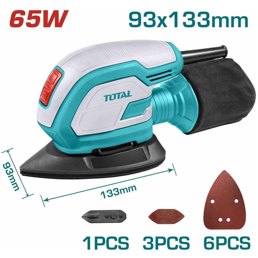 TMS6505 TOTAL ΠΑΛΜΙΚΟ ΤΡΙΒΕΙΟ ΧΟΥΦΤΑΣ ΤΡΙΓΩΝΙΚΟ 65W (TMS6505) - Image 1